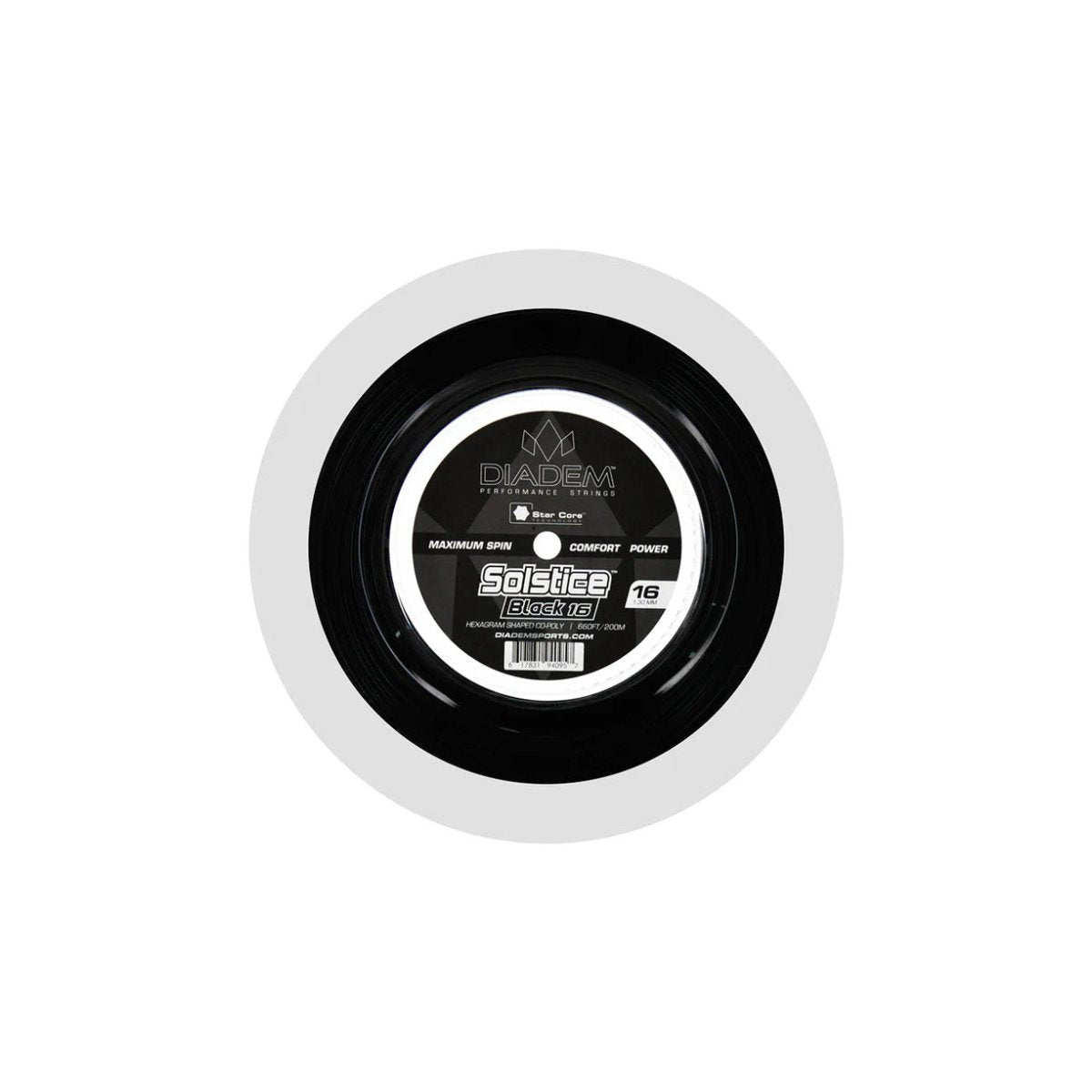 Diadem Solstice Black Reel - 200m - CourtSpin